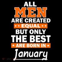 All Men Are Created Equal The Best Are Born In January Mesh Reversible Basketball Jersey Tank