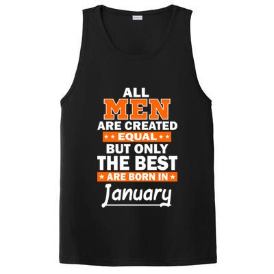 All Men Are Created Equal The Best Are Born In January PosiCharge Competitor Tank