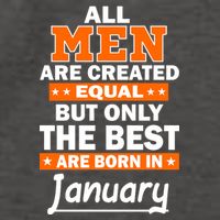 All Men Are Created Equal The Best Are Born In January Vector Backpack