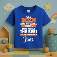 All Men Are Created Equal The Best Are Born In June Toddler T-Shirt