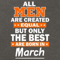 All Men Are Created Equal The Best Are Born In March Cotton Canvas Backpack