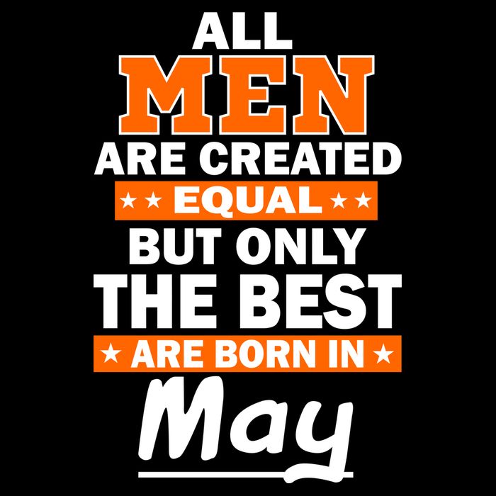 All Men Are Created Equal The Best Are Born In May Impact Tech Backpack