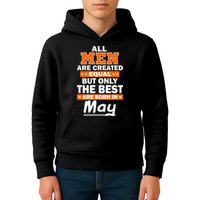 All Men Are Created Equal The Best Are Born In May Kids Hoodie