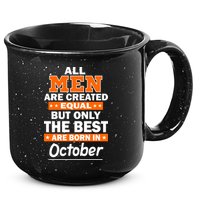 All Men Are Created Equal The Best Are Born In October 15oz Campfire Ceramic Mug