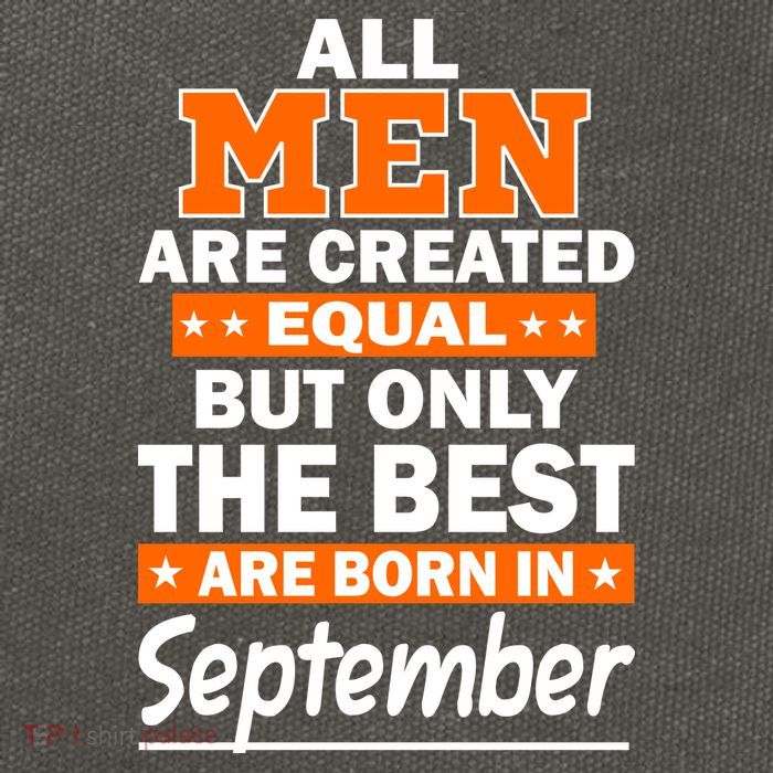 All Men Are Created Equal The Best Are Born In September Cotton Canvas Backpack