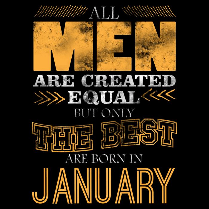 All Men Are Created Equally The Best Are Born In January Flexfit Unipanel Trucker Cap