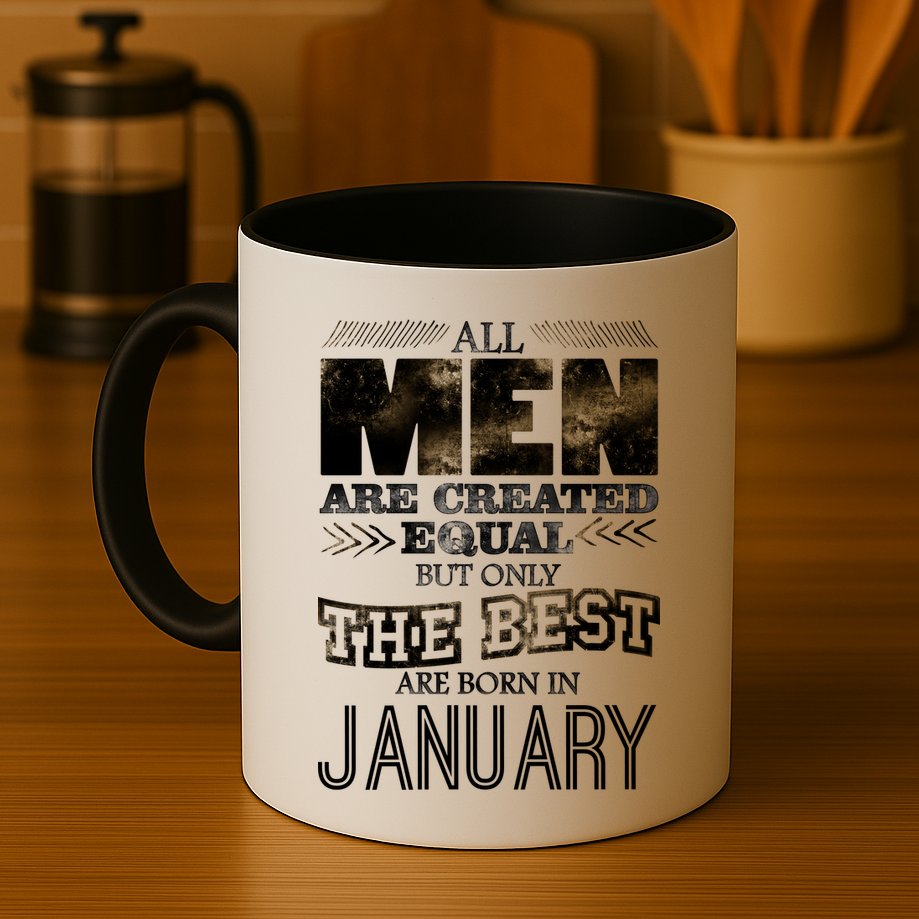 All Men Are Created Equally The Best Are Born In January Mug