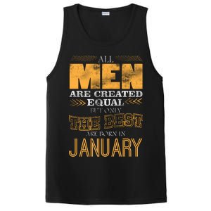 All Men Are Created Equally The Best Are Born In January PosiCharge Competitor Tank