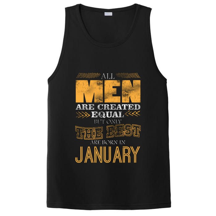 All Men Are Created Equally The Best Are Born In January PosiCharge Competitor Tank
