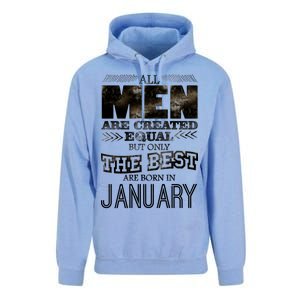 All Men Are Created Equally The Best Are Born In January Unisex Surf Hoodie