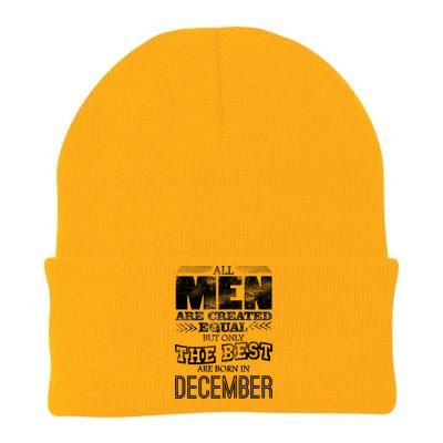 All Men Created Equally The Best Are Born In December Knit Cap Winter Beanie