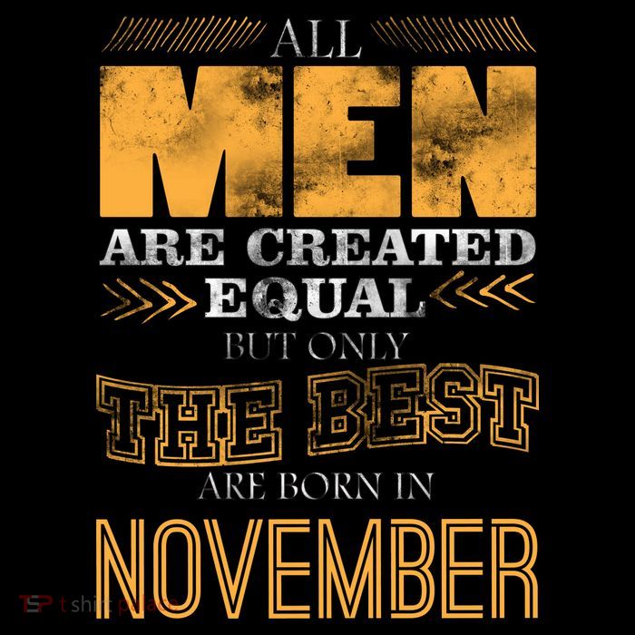 All Men Created Equally The Best Are Born In November Flatbill Hat