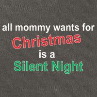 All Mommy Wanted For Christmas Was A Silent Night Cotton Canvas Backpack