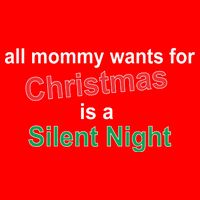 All Mommy Wanted For Christmas Was A Silent Night Flat Bill Trucker Hat