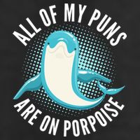 All Of My Puns Are On Porpoise Adult Drive Performance Visor