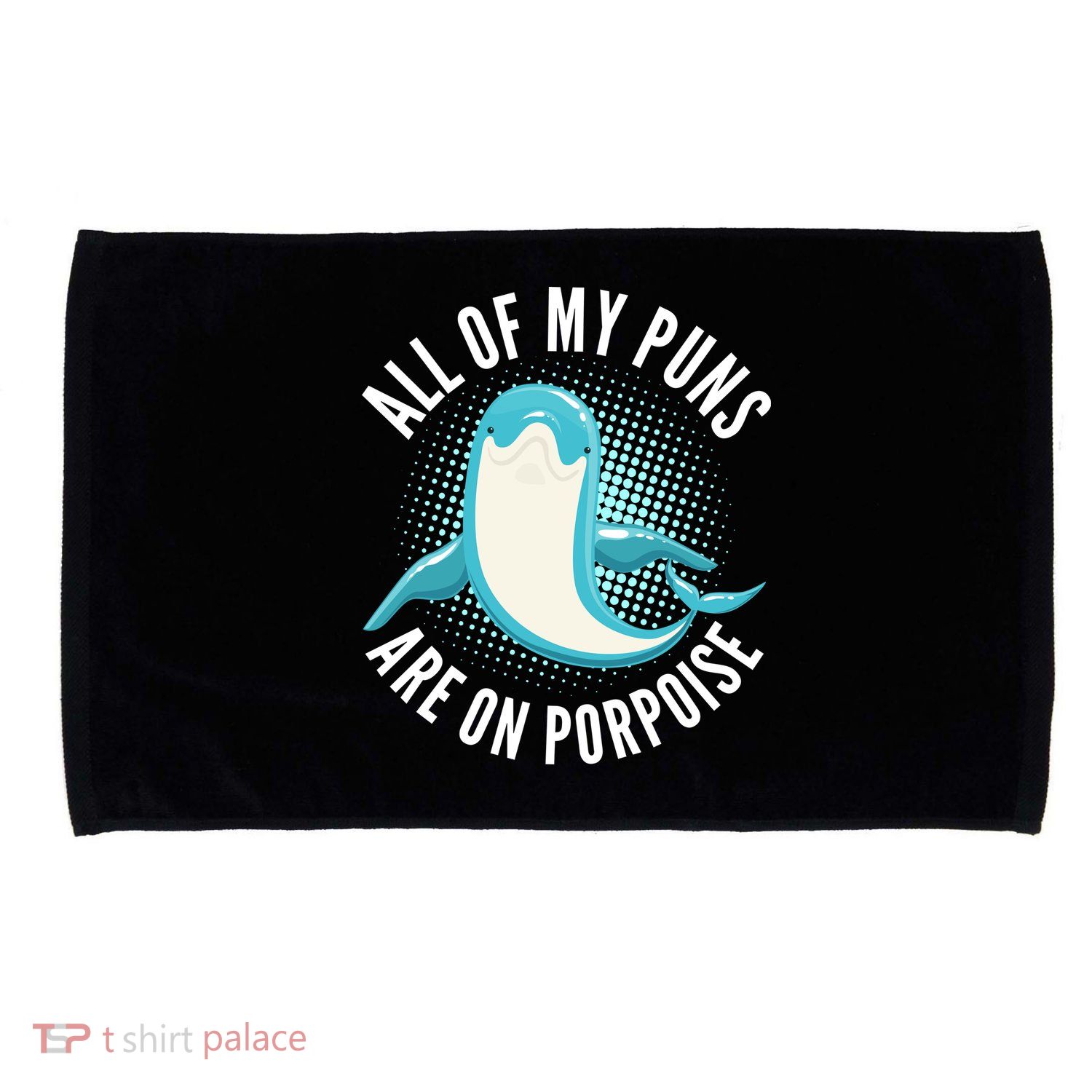 All Of My Puns Are On Porpoise Microfiber Hand Towel