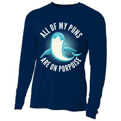 All Of My Puns Are On Porpoise Cooling Performance Long Sleeve Crew