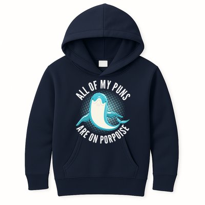 All Of My Puns Are On Porpoise Kids Hoodie