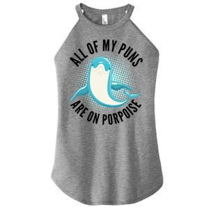 All Of My Puns Are On Porpoise Women’s Perfect Tri Rocker Tank