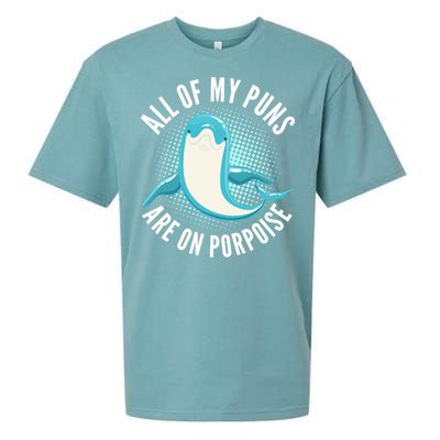 All Of My Puns Are On Porpoise Sueded Cloud Jersey T-Shirt