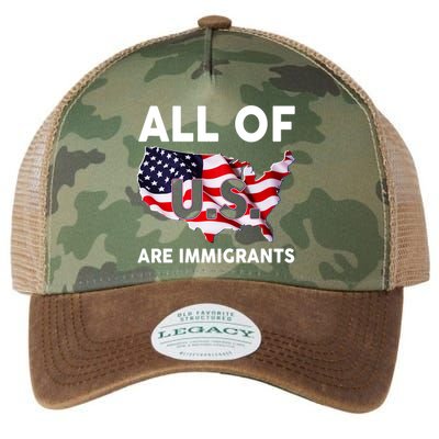 All Of Us Are Immigrants Legacy Tie Dye Trucker Hat
