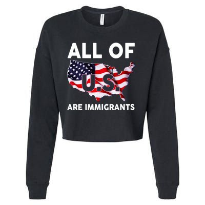 All Of Us Are Immigrants Cropped Pullover Crew