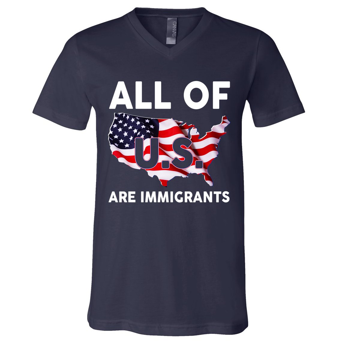 All Of Us Are Immigrants V-Neck T-Shirt