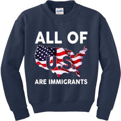 All Of Us Are Immigrants Kids Sweatshirt