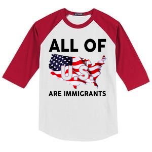 All Of Us Are Immigrants Kids Colorblock Raglan Jersey