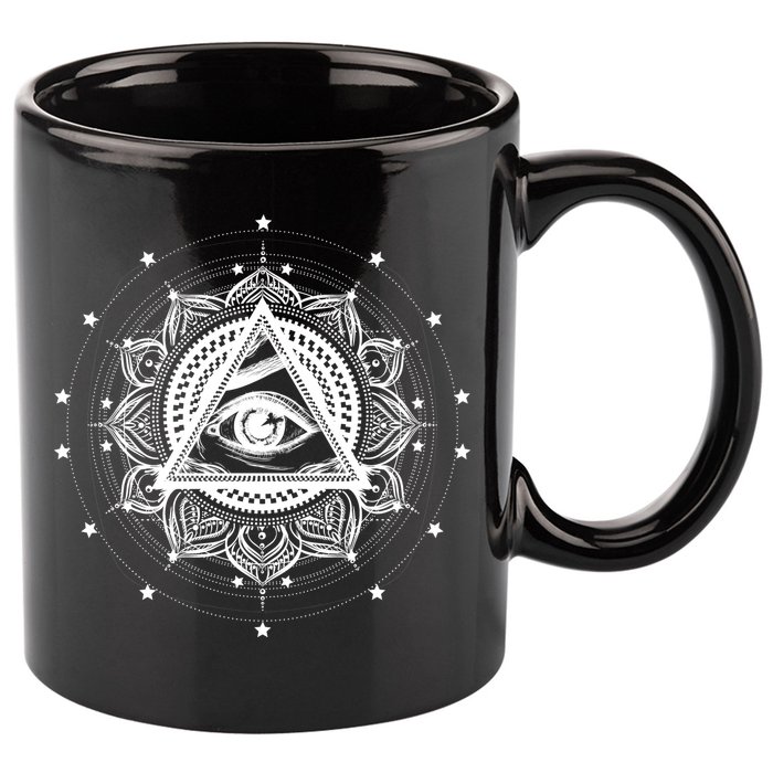 All Seeing Eye Hypnosis Psychic 11oz C Handle Ceramic Mug