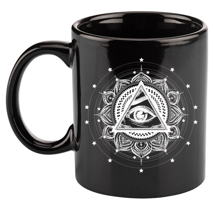 All Seeing Eye Hypnosis Psychic 11oz C Handle Ceramic Mug