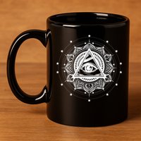 All Seeing Eye Hypnosis Psychic 11oz C Handle Ceramic Mug