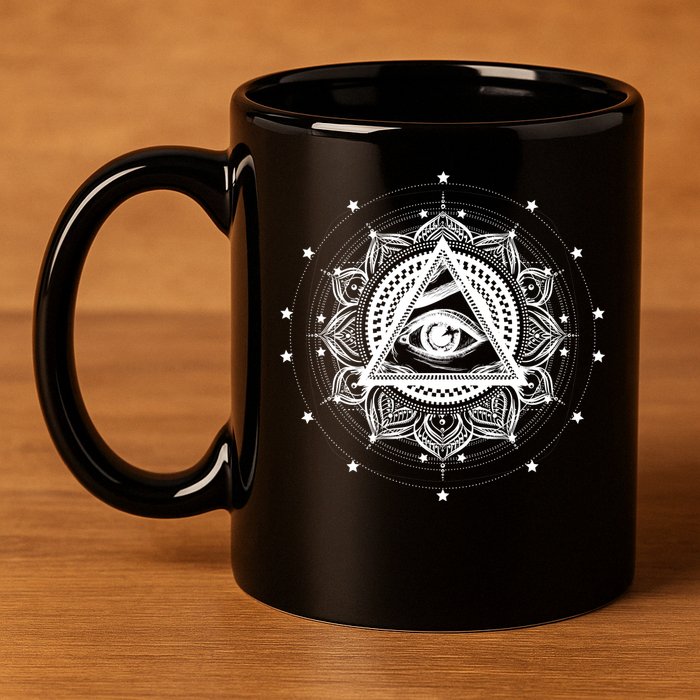 All Seeing Eye Hypnosis Psychic 11oz C Handle Ceramic Mug
