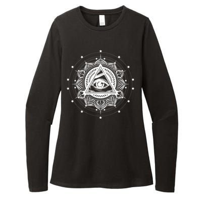 All Seeing Eye Hypnosis Psychic Womens CVC Long Sleeve Shirt