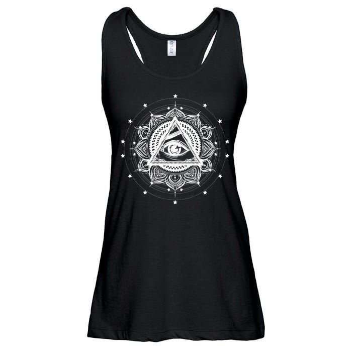 All Seeing Eye Hypnosis Psychic Ladies Essential Flowy Tank