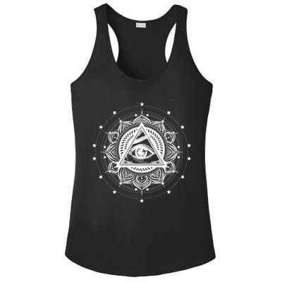 All Seeing Eye Hypnosis Psychic Ladies PosiCharge Competitor Racerback Tank
