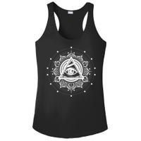 All Seeing Eye Hypnosis Psychic Ladies PosiCharge Competitor Racerback Tank