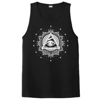 All Seeing Eye Hypnosis Psychic PosiCharge Competitor Tank