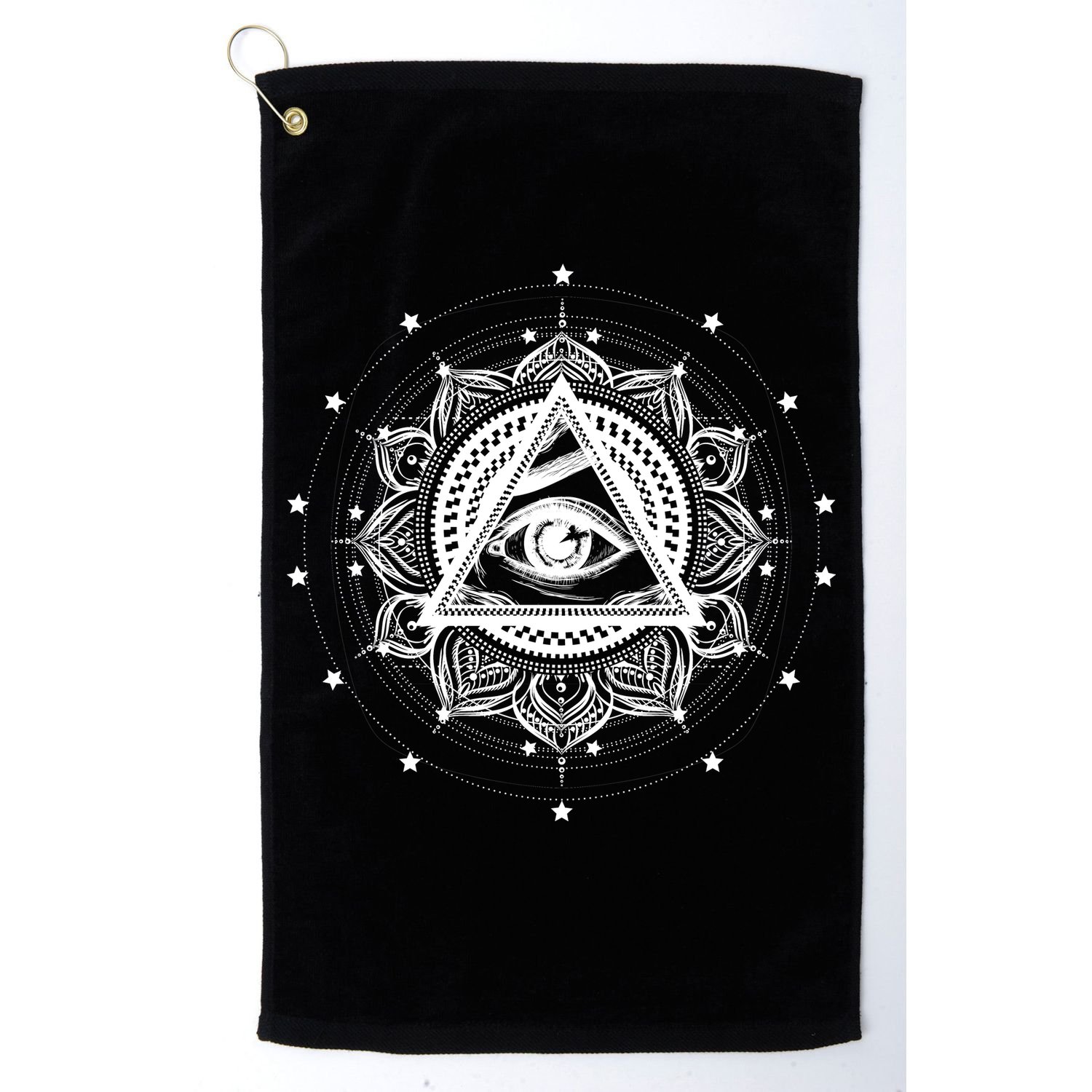 All Seeing Eye Hypnosis Psychic Golf Towel