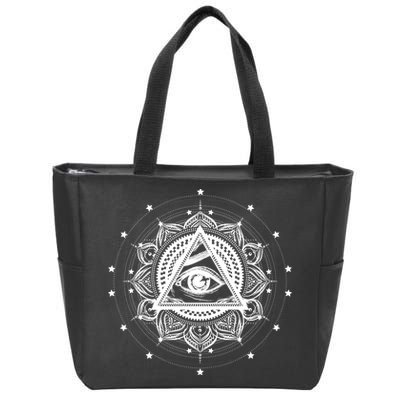 All Seeing Eye Hypnosis Psychic Zip Tote Bag