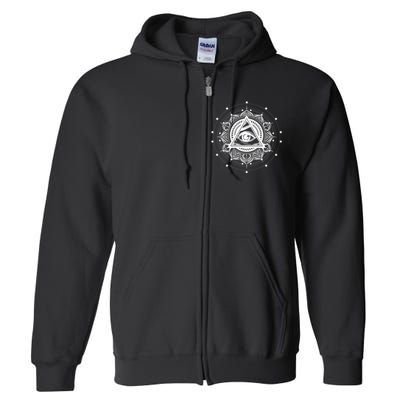 All Seeing Eye Hypnosis Psychic Full Zip Hoodie