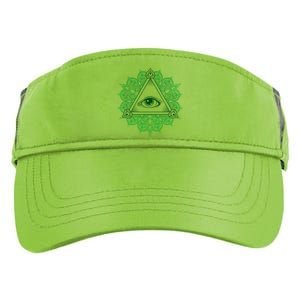 All Seeing Pyramid Eye Adult Drive Performance Visor