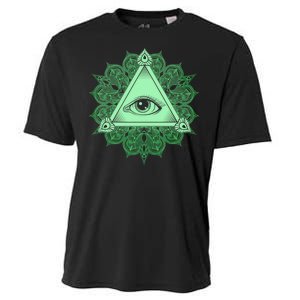 All Seeing Pyramid Eye Cooling Performance Crew T-Shirt