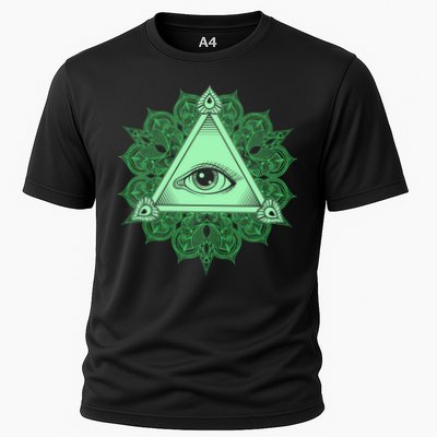 All Seeing Pyramid Eye Performance Shirt