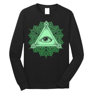 All Seeing Pyramid Eye Long Sleeve Shirt