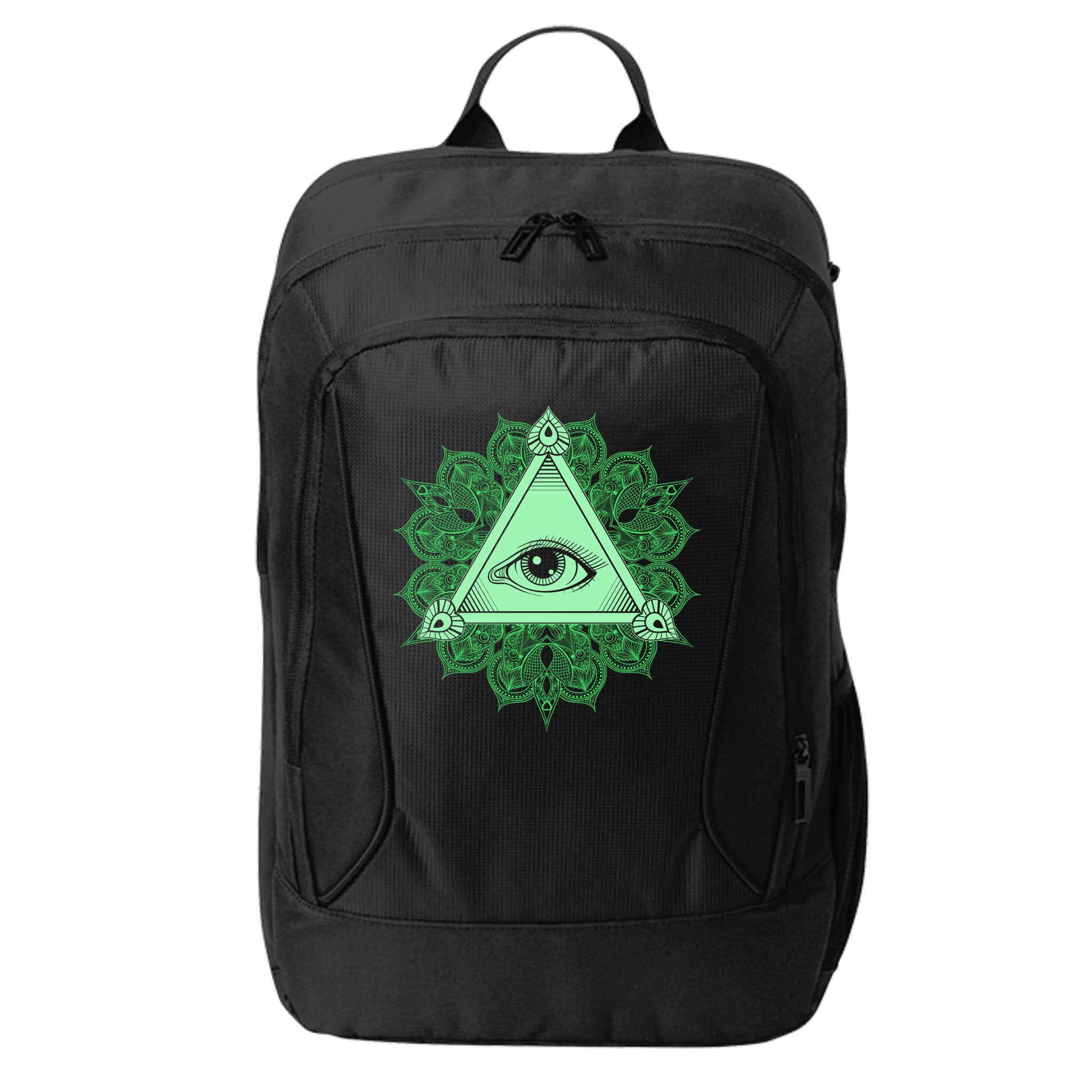 All Seeing Pyramid Eye City Backpack