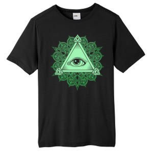 All Seeing Pyramid Eye Tall Fusion ChromaSoft Performance T-Shirt