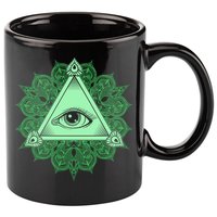 All Seeing Pyramid Eye 11oz C Handle Ceramic Mug