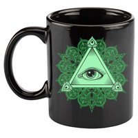 All Seeing Pyramid Eye 11oz C Handle Ceramic Mug