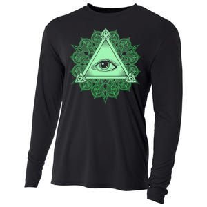 All Seeing Pyramid Eye Cooling Performance Long Sleeve Crew